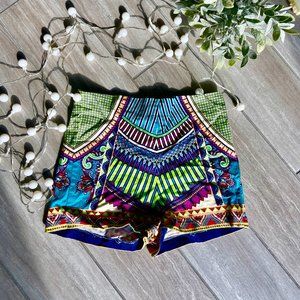 Flying Tomato Colorful Shorts | High Waisted Stretchy Material | Size Medium